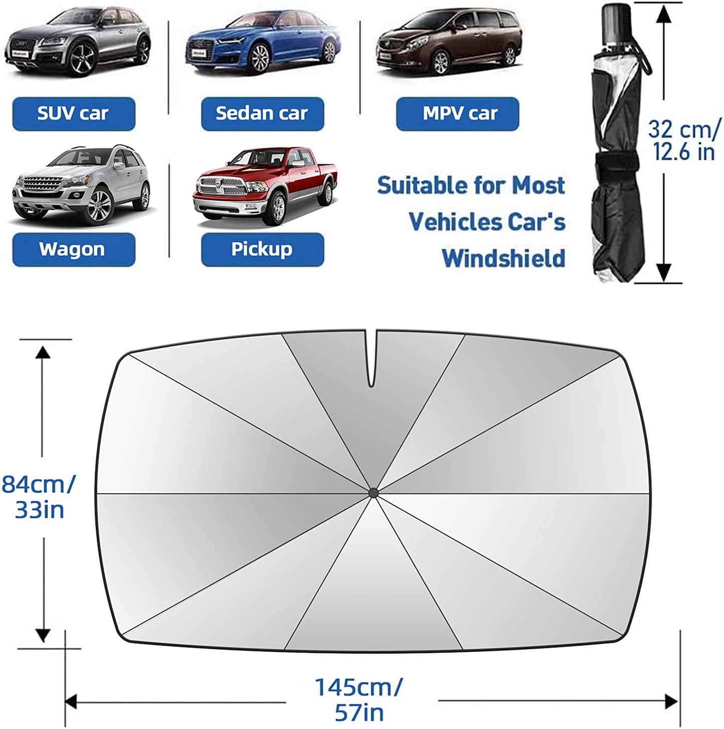 Sunbrella™ Car Sun Shade Protector