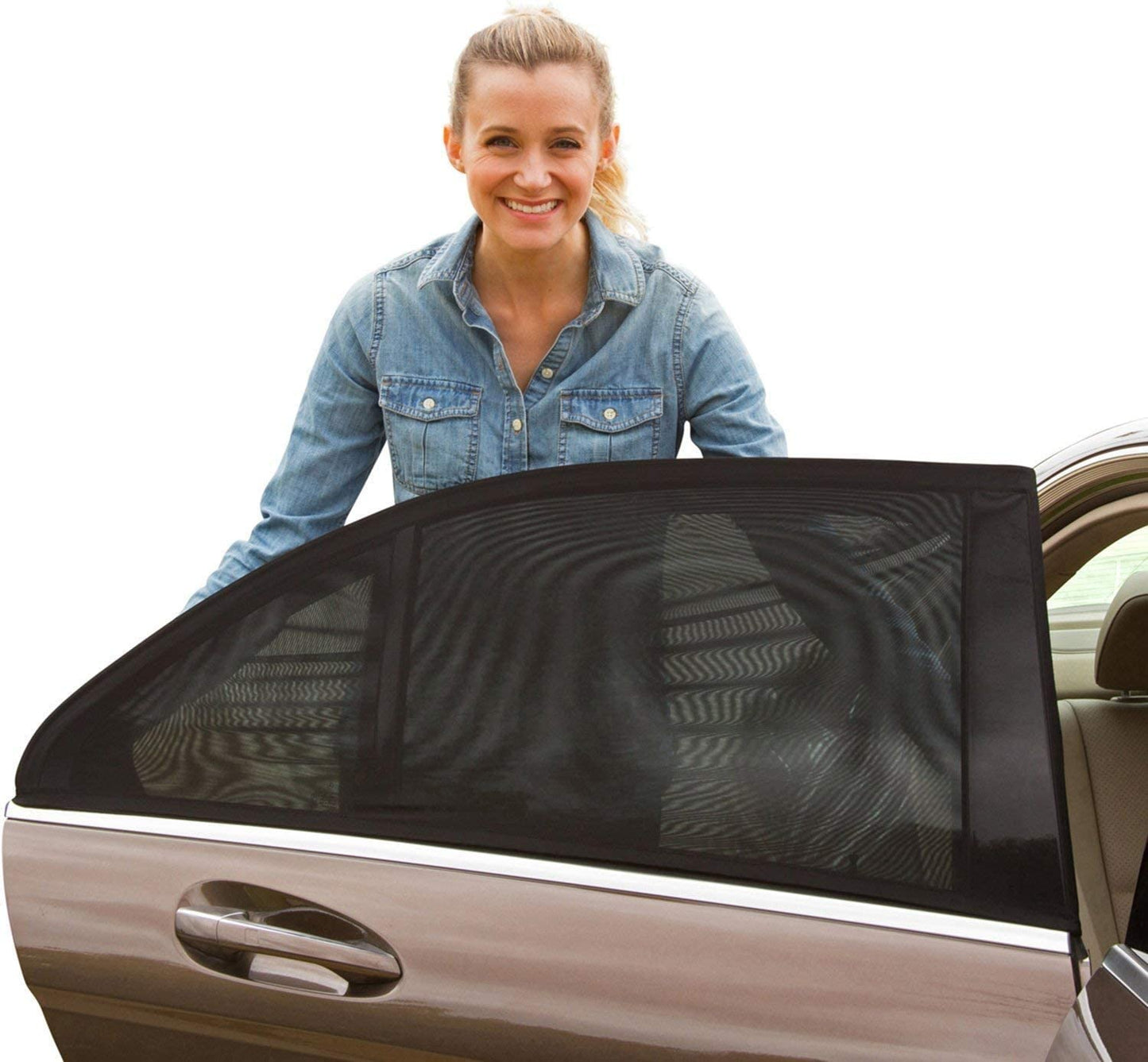 ShadeSox -  Universal Fit Car Side Window Sun Shade (2-PACK)