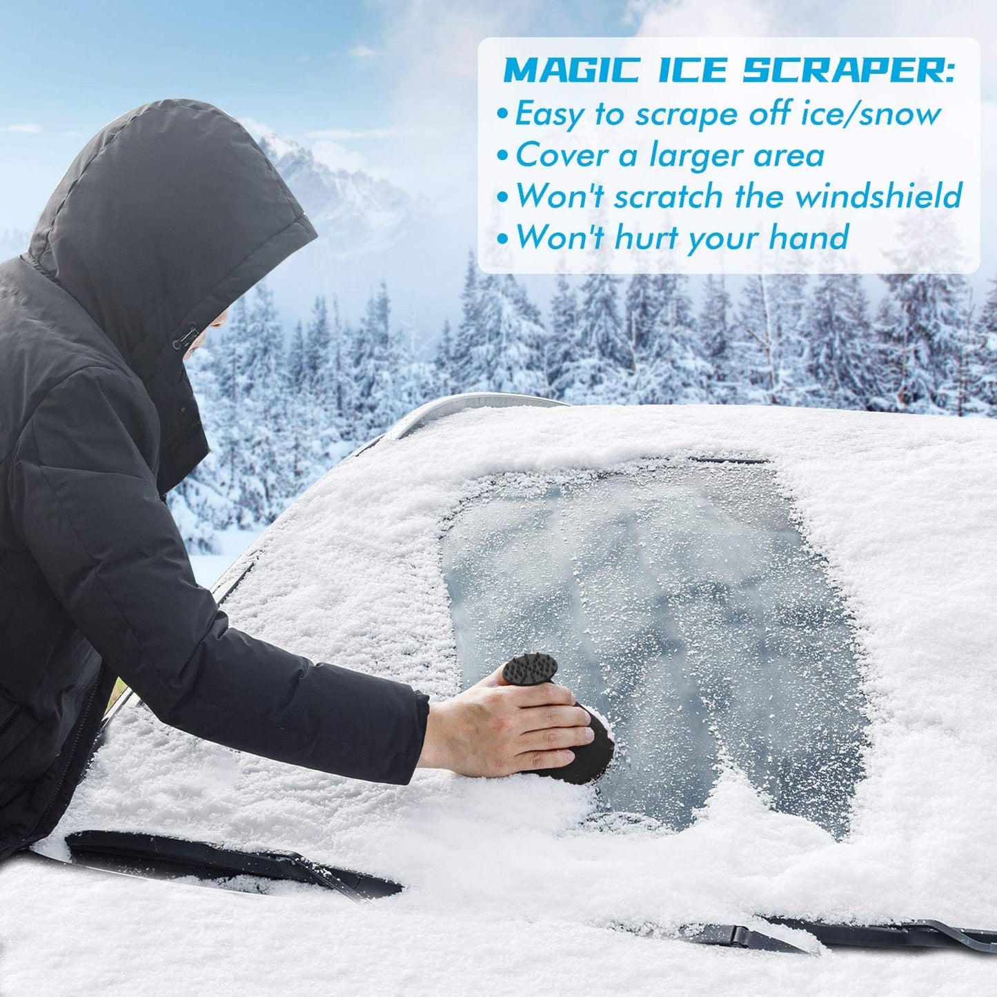 Magical Ice Scraper for Car Windshield