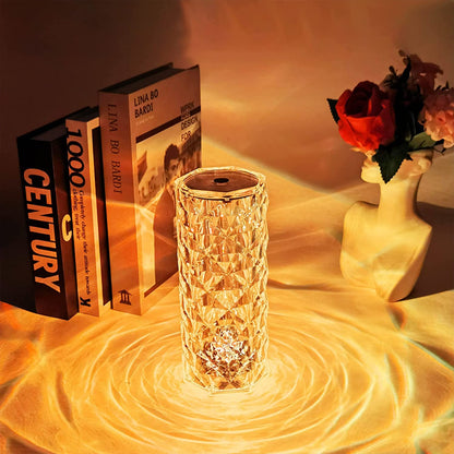 Olqea™ Touching Control Rose Crystal Lamp